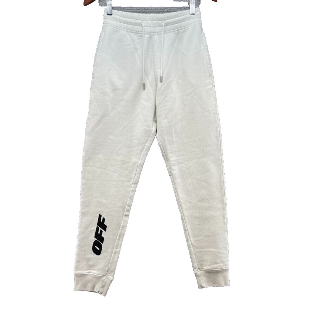 Off White Graphic Sweatpants Mens XS Activewear‎ Athleisure Lounge Comfort